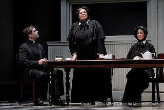 Matthew Worth, Christine Brewer, and Adriana Zabala in "Doubt". Photo by Michal Daniel.