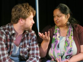 Jay Kistler as Paul, and Ankur Garg as Aditi (Photo by Bill Wesen)