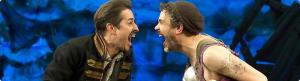 John Sanders as Black Stache and Luke Smith as Smee in Peter and the Starcatcher, Orpheum Theatre