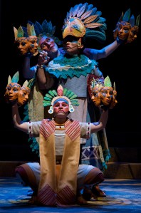 Ricky Araiza, Andrea Morales, and Andres Alcala in "The Sun Serpent"  by José Cruz Gonzalez, directed by Rachel Bowditch (Childsplay, Tempe, AZ -2011)
