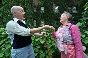 JP Fitzgibbons as Merlin and Naomi Karstad as Morgan Le Fay. Photo by Ty Sassaman.