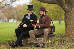 Tyson Forbes and John Catron in "Nature". 