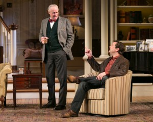 Peter Thomson (Bradley) and Rod Brogan (John) in the Guthrie Theater's production of The Cocktail Hour, by A.R. Gurney. Photo by Heidi Bohnenkamp.