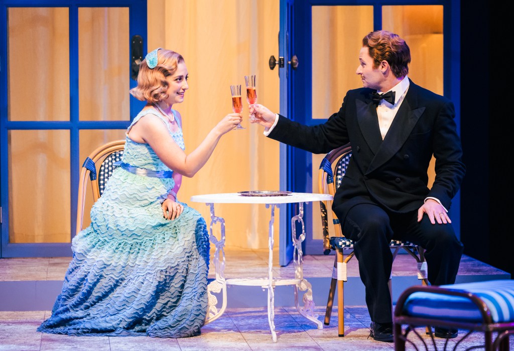 Nikki Massoud (Sibyl Chase) and Dustin Bronson (Victor Prynne). Photo by Dan Norman